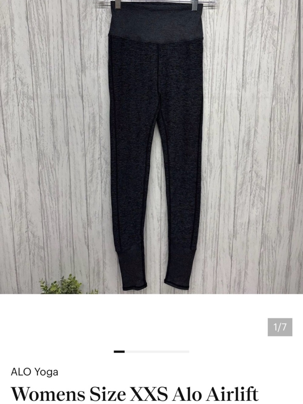 Womens Size XXS Alo Airlift Grey Leggings EUC